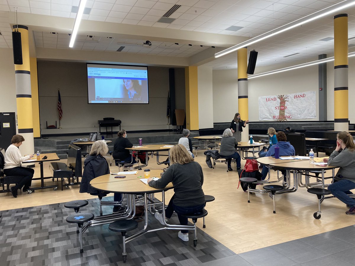 Kicking off this e-learning day with my food service management team and some conflict management training.