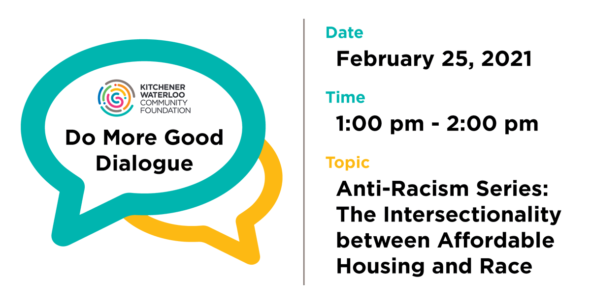 thekwcf's tweet photo. ICYMI - we’re hosting the third webinar in our Anti-Racism Series on Thursday, February 25th from 1-2 pm. Join us as we discuss The Intersectionality between Affordable Housing and Race. Register here: https://t.co/cpvIQ9yJsD #DoMoreGood https://t.co/jt6bzs8VWW
