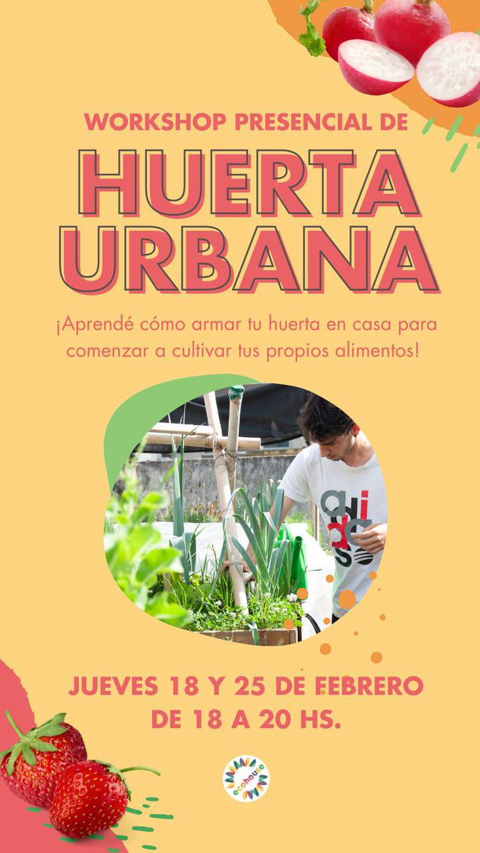 ecohouseok's tweet photo. ¡Este mes vuelven los workshops presenciales de #HuertaUrbana! 💚🌎

Encontrá más info en https://t.co/Uy1gchmSer 🌱 https://t.co/GbkEaq7zIS