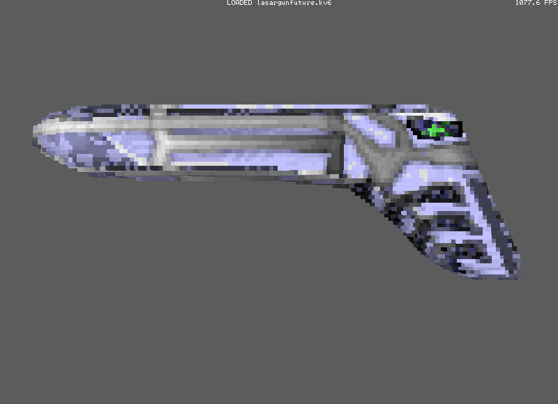 duke_unreal's tweet photo. An addons: Laser future gun, future gun!!
#KenSilverman's #BuildEngine voxel tech. #3DRealms
I made it in the #Blender3D #B3D!!
#poly2vox #slab6 tools to decomprace to voxels!! https://t.co/nfPTNBqiNg