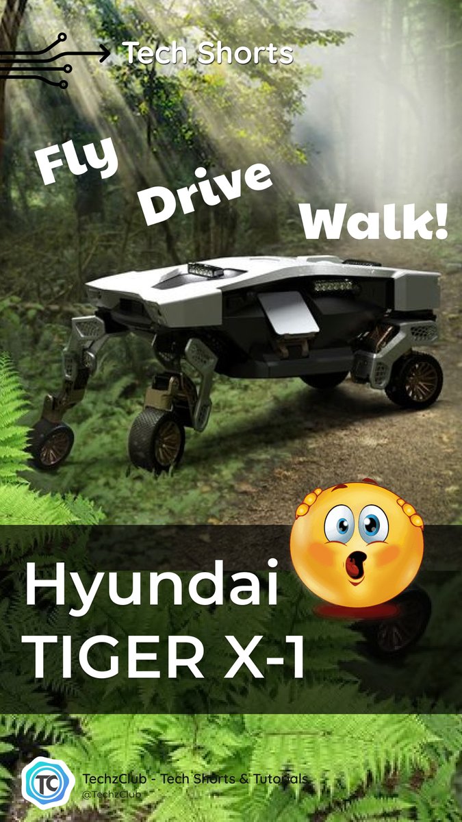 TechzClub's tweet image. A Robot Car that can Drive &amp;amp; Walk: The Hyundai Tiger X1 🤖

Meet Hyundai&apos;s second robotic walking car concept. The TIGER X-1 is designed for autonomous operation in extreme conditions.
#Hyundai #TigerX1 #WalkDriveRobot

youtu.be/WT6Bprd26po