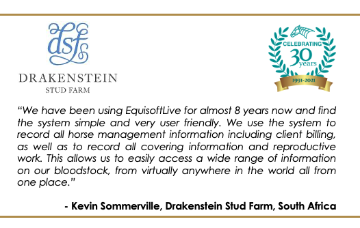 equisoftlive's tweet photo. .@DrakensteinStud comprises of 130 hectares of land situated on the lower slopes of the L’Ormarins Wine Estate. Home to Duke of Marmalade, Futura, Gold Standard, Lancaster Bomber, One World, Trippi & What a Winter
#PoweredByEquisoft #Equisoft30Years https://t.co/A2rvLzcmfd