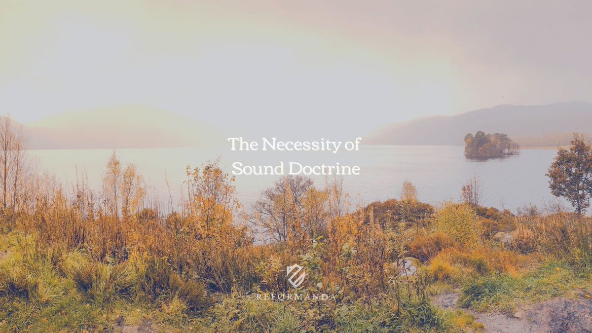ReformandaMin's tweet image. "In an age when doctrine is disregarded and dismissed, Paul reminds us that biblical sound doctrine is the golden chain through which all the above characteristics are linked."

New today from @DustinBenge: "The Necessity of Sound Doctrine"

Read here: reformandamin.org/articles1/the-…
