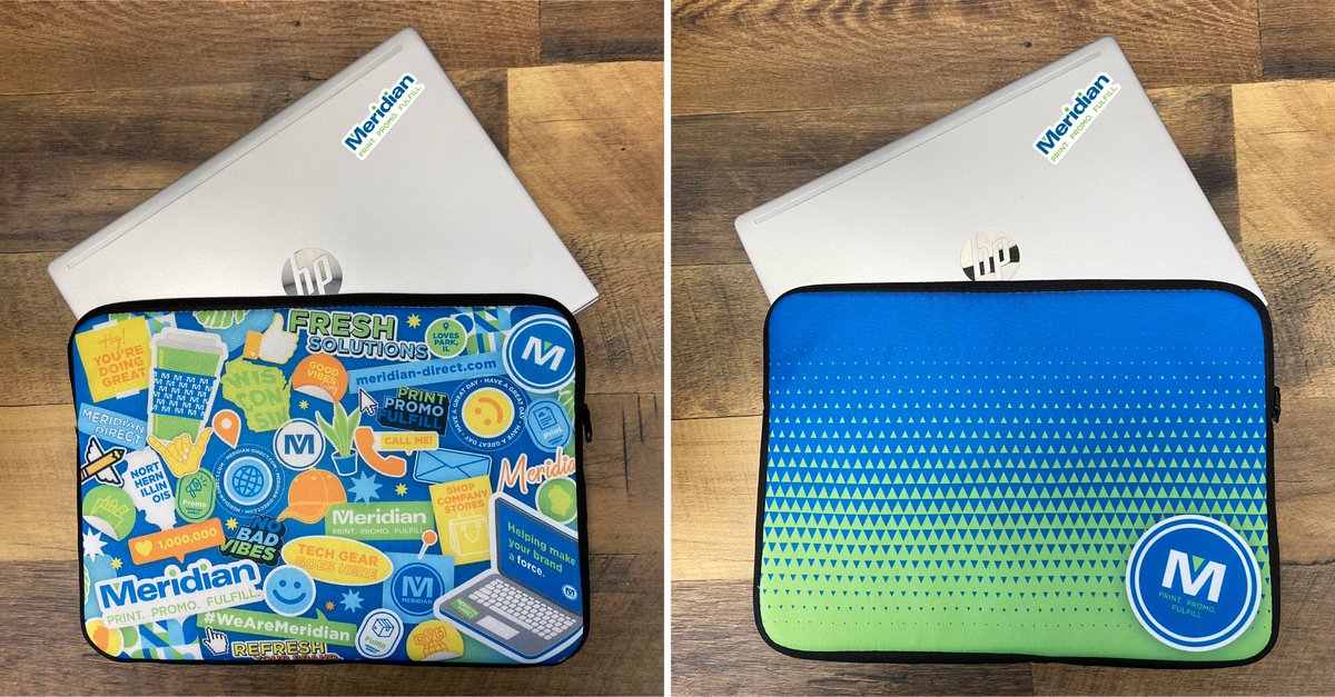 Meridian_Direct's tweet image. Represent your brand on the go with custom laptop sleeves! Utilizing full color printing on the front with a velvety soft inside, you can protect your tech gear in style, taking your brand everywhere you are.
____
#laptopsleeves #meridian #branding #promotionalproducts