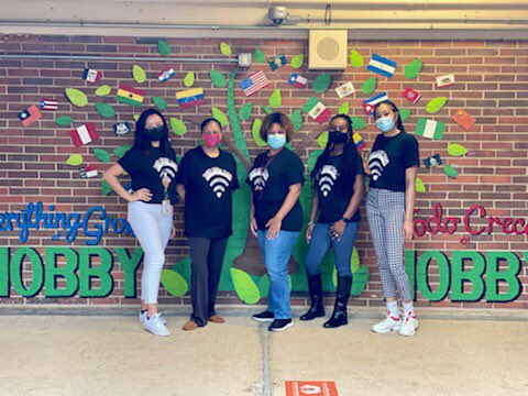 MccorkleMs's tweet photo. My third grade team decided to dress alike with these lovely shirts made by @MotonTeaching !! Man i love my team @danimateran1 @BatesSweed and Ms. Oliver, thank you ladies for all you do!! #OurConnectionIsStrong #SpreadTheLoveWeek #BetterTogether @Hobby_Mustangs @SouthArea_HISD https://t.co/Rn3X1BzFWI