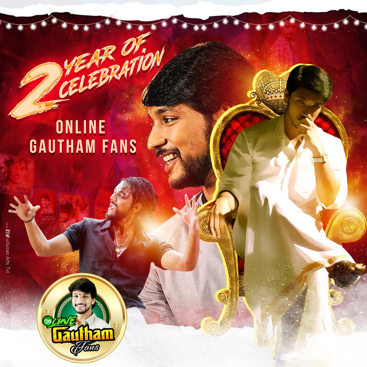 Congratulations to online @gautham_fans for completing 2 years successfully way to go brothers #GauthamKarthik #Onlinegauthamfans #2YrsOfOGF #2YrsofOnlineGauthamFans #GKism