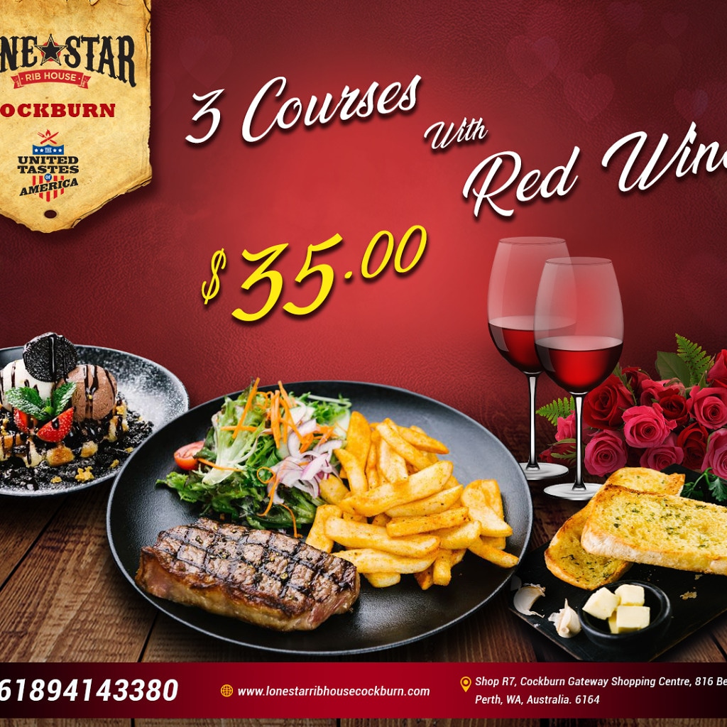 Howdy y’all love is in the air! Bring that special someone to to Lone Star Rib House &amp; enjoy some Texan hospitality this Valentine’s Day! ♥️♥️
Book now to reserve your table.