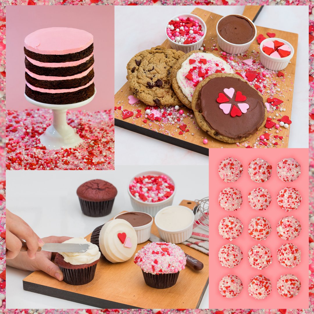 sprinkles's tweet image. Whether you bake, decorate, or simply want to enjoy a #RaspberryChocolateChip layer cake to yourself... we got you covered this Valentine&apos;s Day weekend 💘
