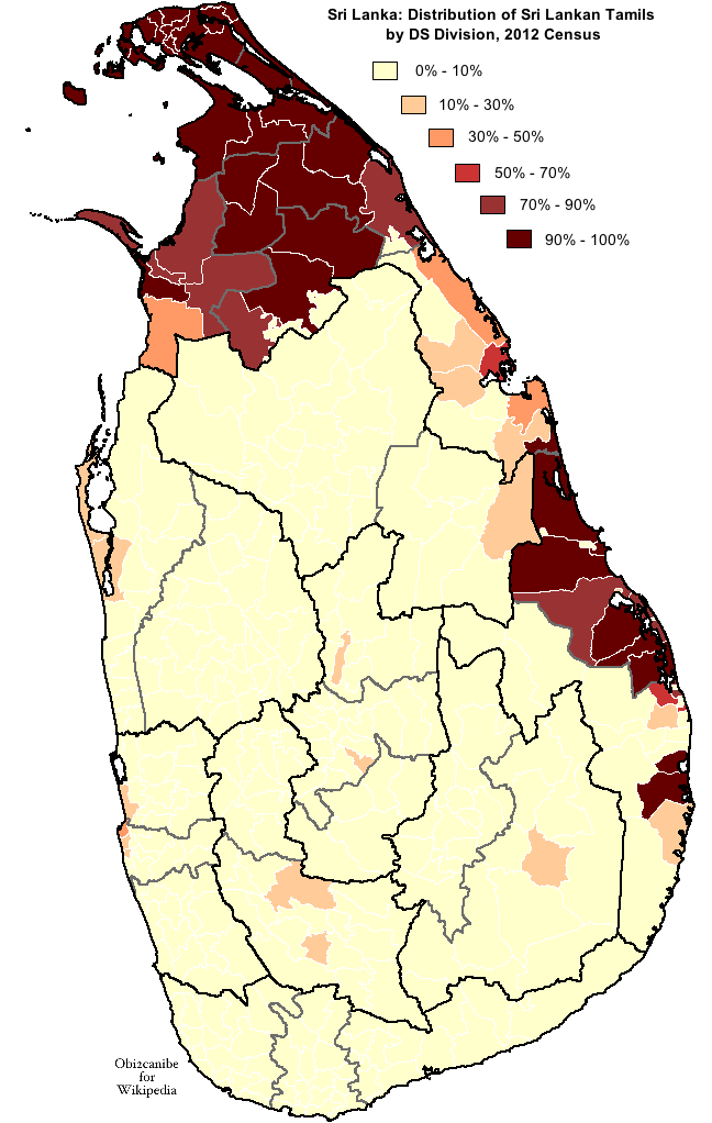 So, what is the problem with Sri Lanka? First of all, I will give you three maps. The first one is the demographic map of Sri Lanka, the second one is the map of Prabhakaran's Tamil Eelam. The third is religions in Sri Lanka.