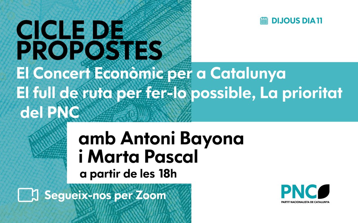 ❗No et perdis l'últim 'Cicle de propostes'

👥 La candidata a la presidència de la Generalitat <a href="/martapascal/">Marta Pascal</a> i Antoni Bayona, exlletrat major del Parlament conversen sobre el concert econòmic.

🗓️ Demà, 11/02
⏰ 18h 

#SomElsTeus🤍