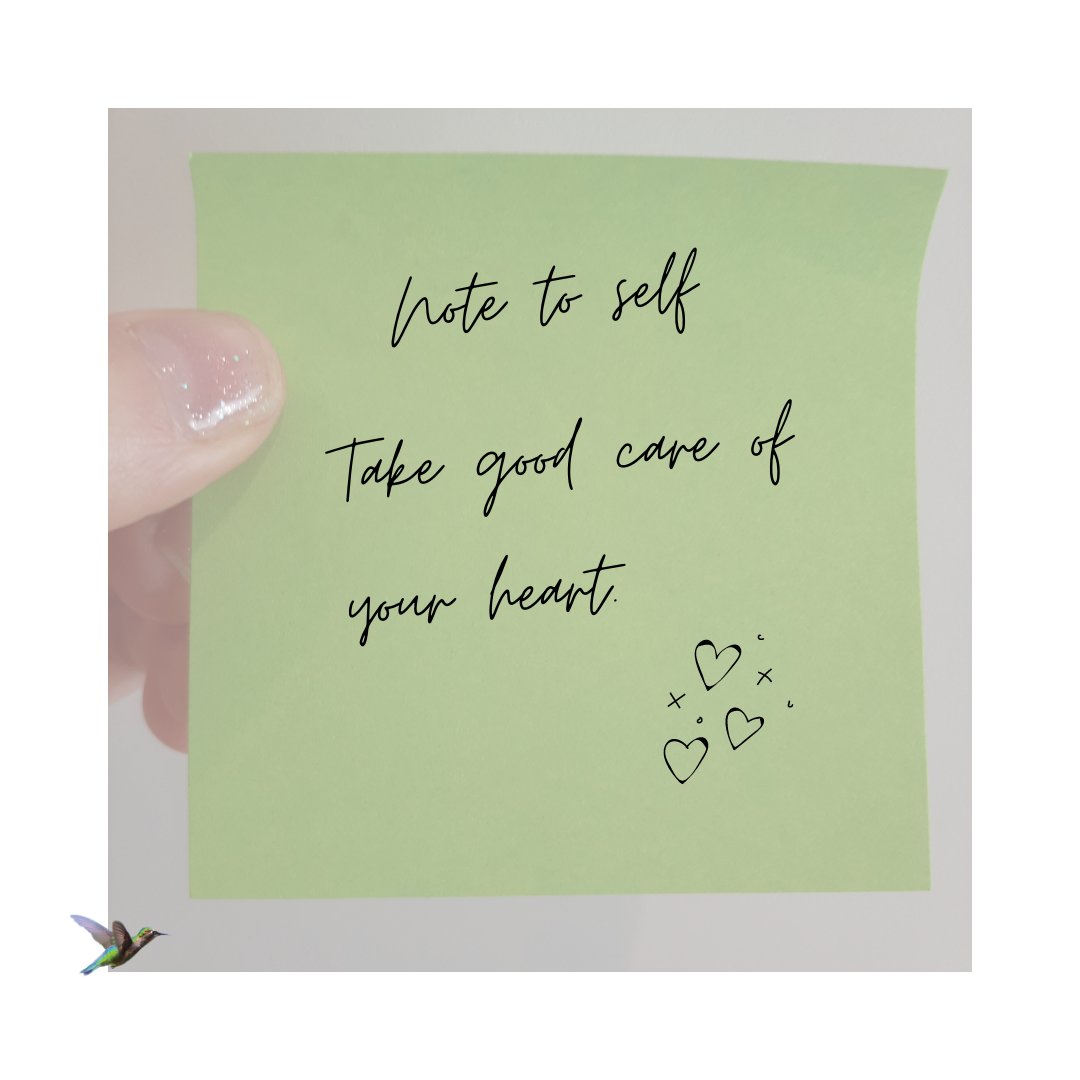 TheMindfulGuide's tweet photo. #NoteToSelf โ๏ธ
Take good care of your heart ๐๐
How will you take good care of your heart?
#SelfCare ๐
#WellnessWednesday ๐
#TheMindfulGuide ๐ https://t.co/wURlMiP6w0