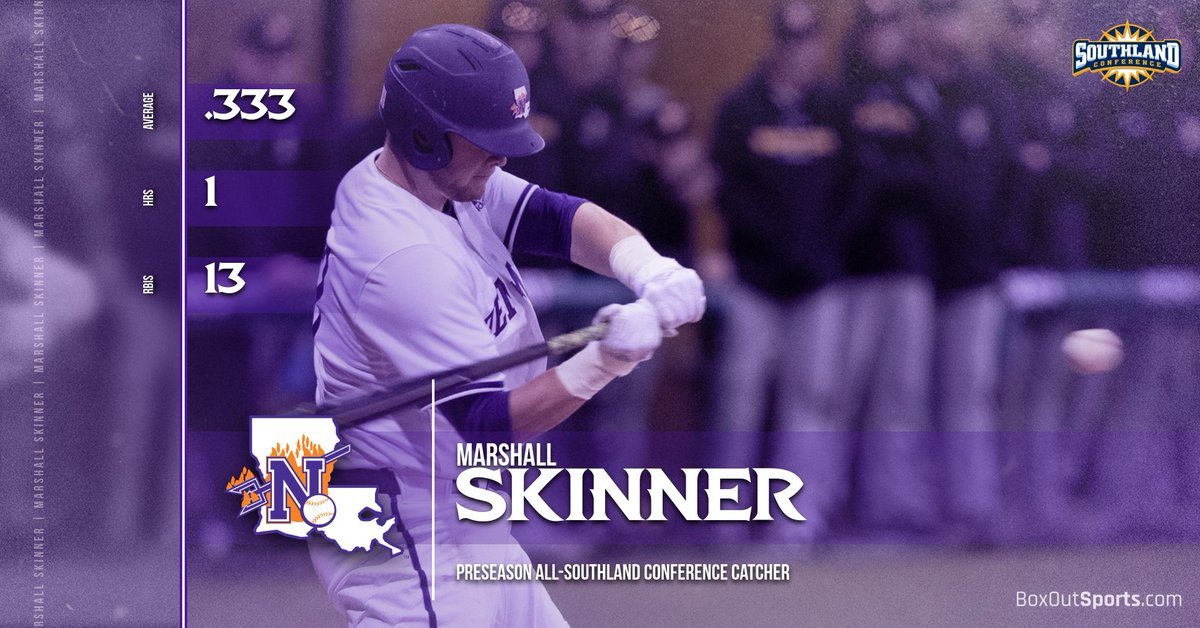 NSUDemonsBSB's tweet image. Congratulations to our Preseason All-Southland Conference selections:

OF Tyler Smith (@t___smith10) 
C Marshall Skinner (@m_skinner9)

#ForkEm