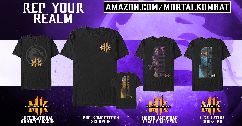 NRSEsports's tweet photo. Have you picked up your #MortalKombat #ProKompetition merch yet? Show us how you #RepYourRealm in the comments!