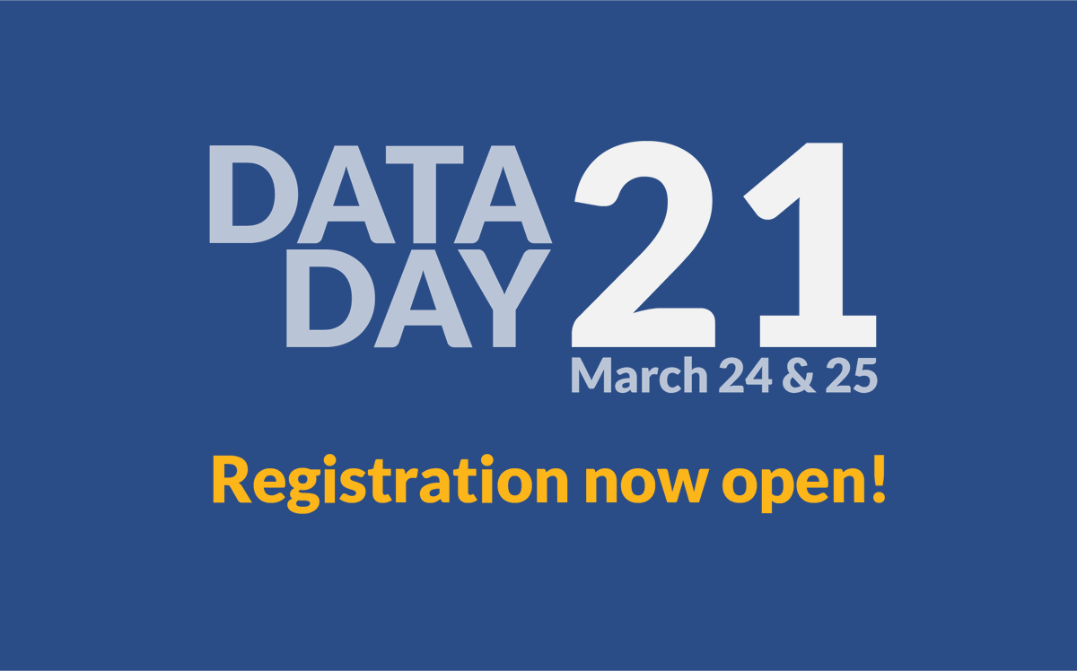 IndianaMPH's tweet photo. Data Day is an annual showcase of our partners and the collaborative efforts to improve outcomes for Hoosiers! This year we’re taking #MPHDataDay2021 virtual. Don’t miss it March 24 and 25. 

🚨 Sign up to attend: https://t.co/TSgvZ3Wt5L
▶️ Learn more: https://t.co/2PmqRmw8it https://t.co/fVBBDzvqER