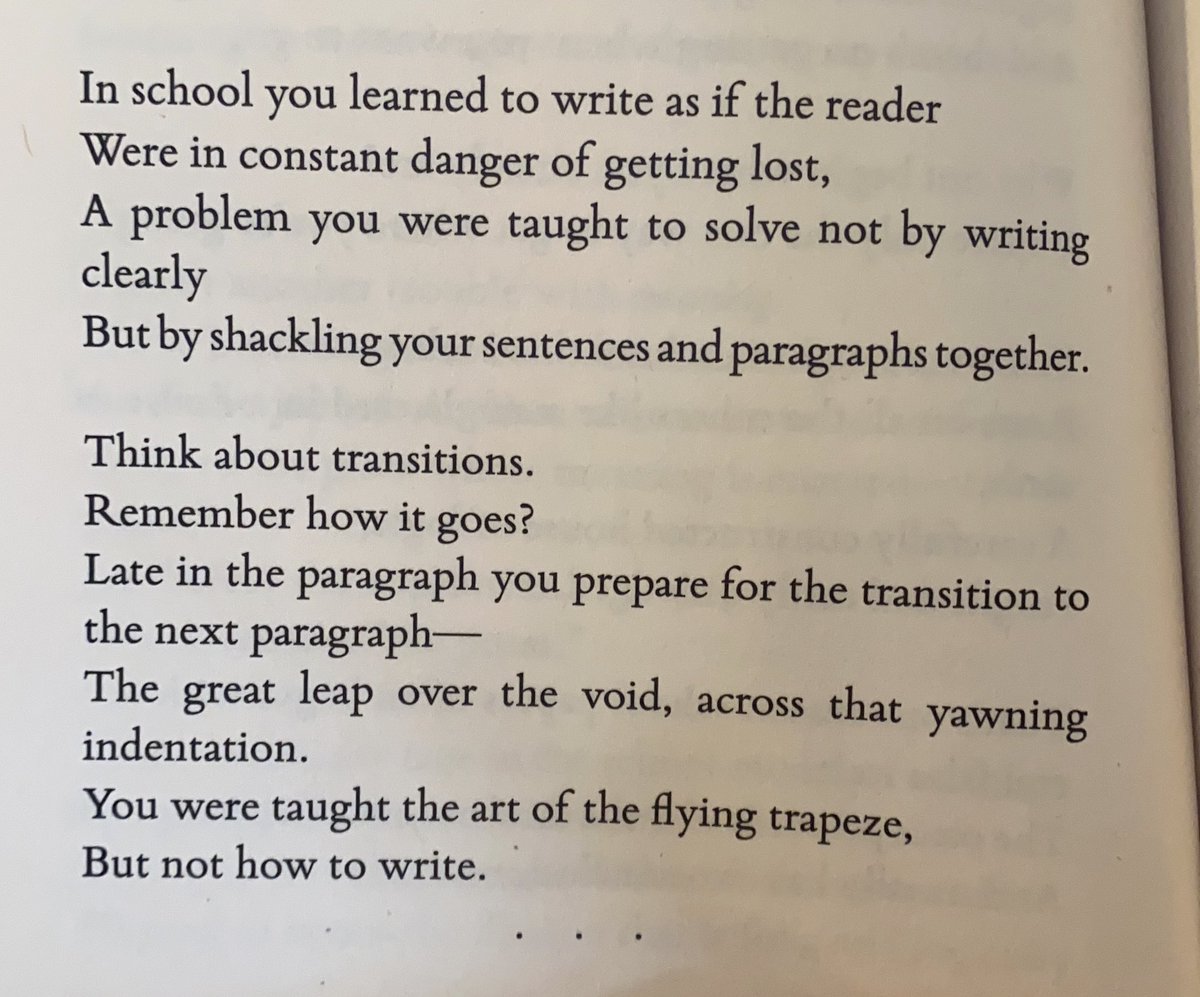 This is from Klinkenborg’s “Several short sentences about writing”. Here’s another typically insightful, brutal passage.