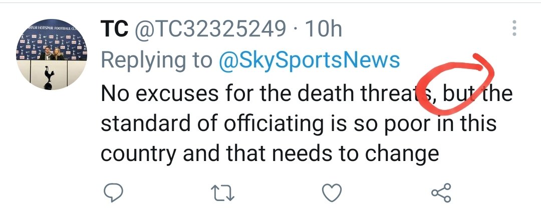 Death threat apologists: a thread. Here are examples of people who condemn death threats but are also happy to justify them in the same sentence...1/