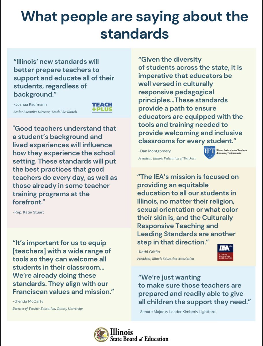 The State Board of Education issued this document promoting the Culturally Responsive Teaching Standards, with endorsements from two teachers unions.