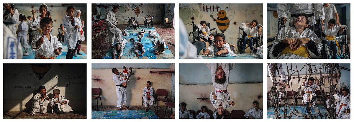 📸Die Kategorie Story der <a href="/dpa/">dpa</a>-Bilder des Jahres geht an <a href="/Anas_kharboutli/">Anas Alkharboutli</a>. Er zeigt in seiner Bilderserie syrische Kinder mit und ohne Behinderung gemeinsam beim Karatetraining. Die Aufnahmen stammen aus dem Ort Aljiina (Provinz Aleppo). Herzlichen Glückwunsch!👏