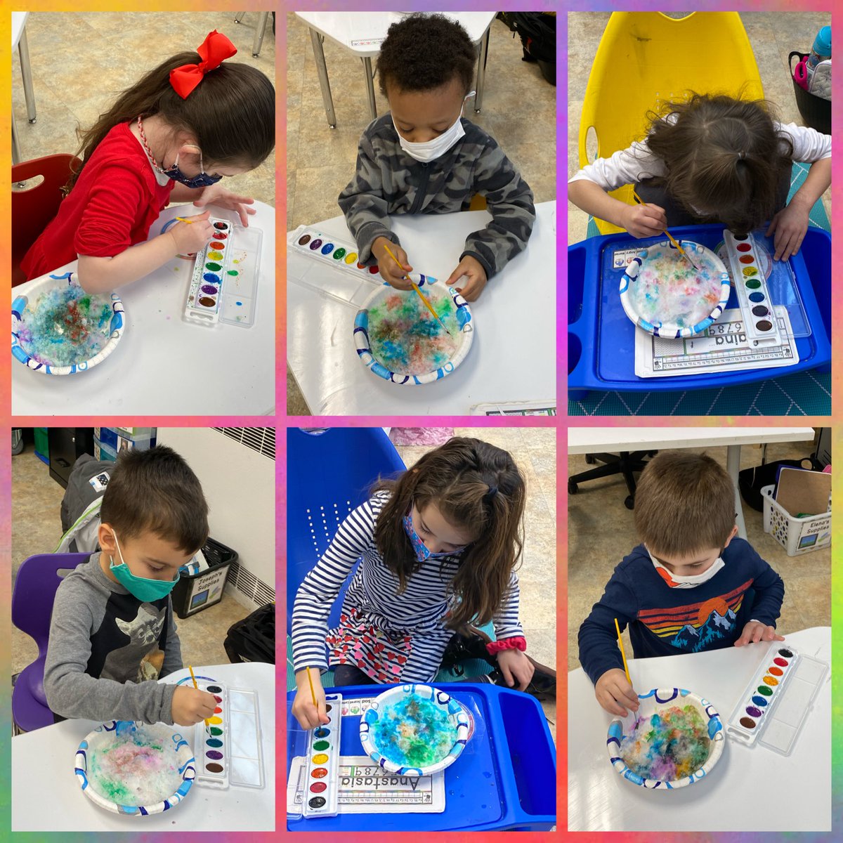 MorrisonMineola's tweet photo. These Kindergarten learners were missing Outdoor Literacy time because of the snow ❄️ , so we decided to bring the outside in! We used watercolors 🎨 to paint the snow, then wrote ✏️ about our super fun experience!
@Hampton_Street #MineolaProud #MineolaTogether #MineolaGrows https://t.co/uvRIPiPBEY