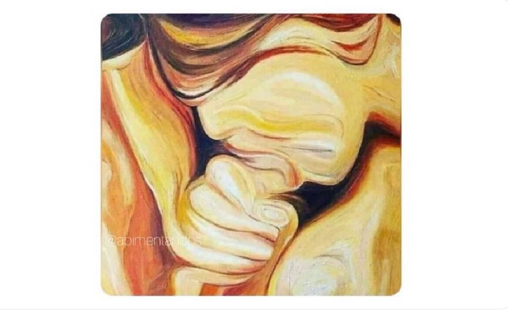 Esse é um quadro que te permite
ver aquilo que está na sua alma. Eu
vejo um cachorro, e vocês?