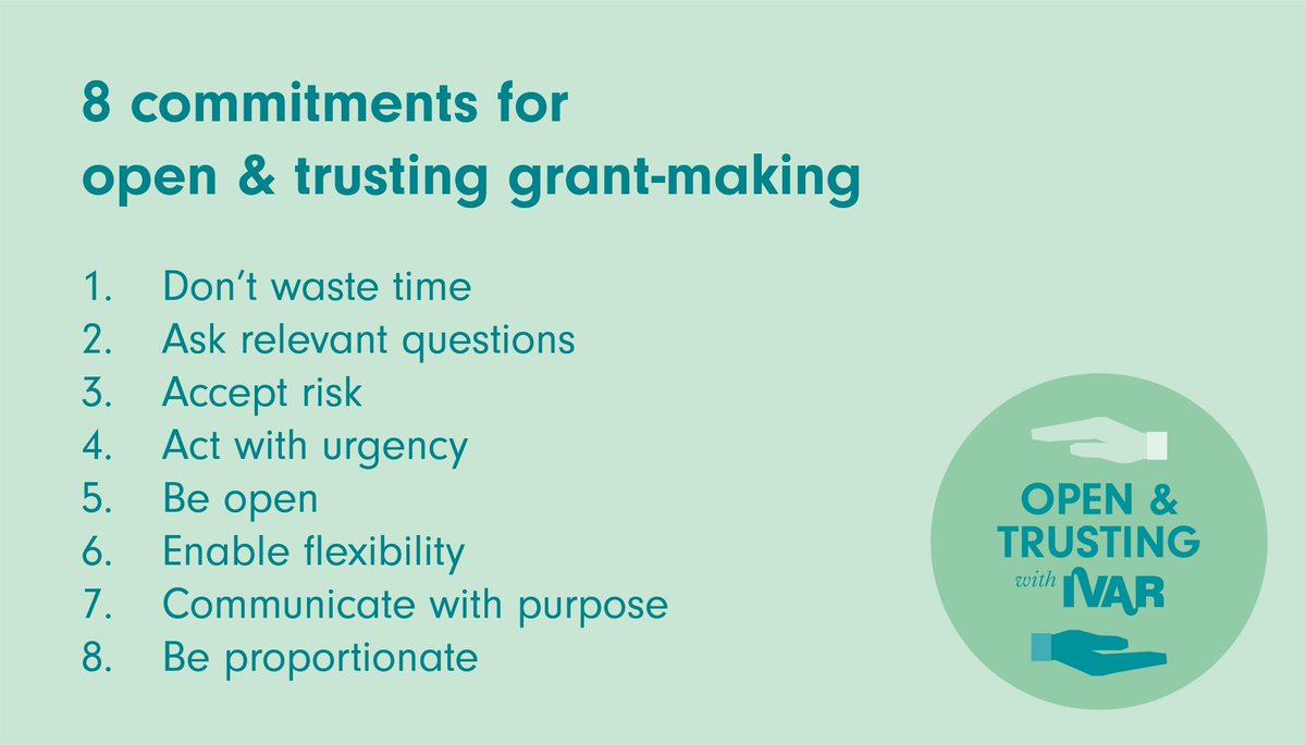 📢 We're building a #community of #FlexibleFunders in collab with @LondonFunders📢 Nearly 50 orgs have signed up to 8 commitments for more open & trusting grant-making, and shared HOW they'll get there. Find out more & join us! 👉ivar.org.uk/flexible-funde…