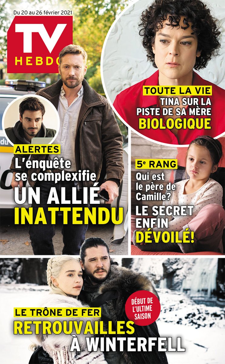 TVHebdo's tweet photo. Couverture du 20 au 26 février 2021. https://t.co/s1jOtzIMRU