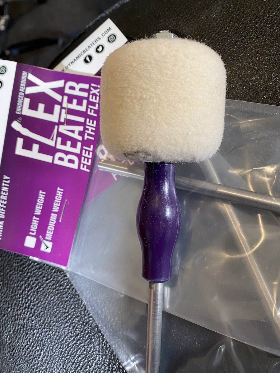 mikedolbear's tweet photo. This is one of the reasons I run https://t.co/oqjGwrSoeU

Last January we did a review on these (at the time) prototype bass drum beaters @flexbeaters invented by USA drummer Rich Fargo who believed in his product.

These are now finished and for sale 👍

https://t.co/MIFKTGuN6z https://t.co/kh9XQ9Bn7w