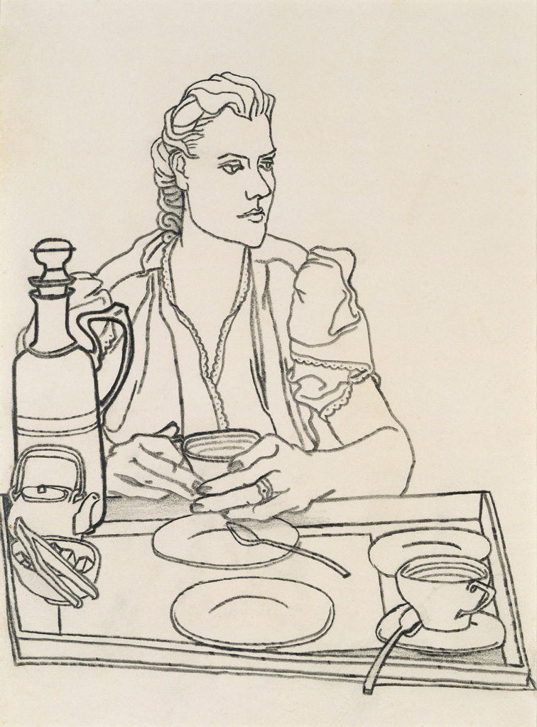 VanArtGallery's tweet photo. Oh, @Lynn_Museum, we love a secret admirer! We'll be here sipping our tea waiting for you 💕#MuseumLoveLetter
📷 #BCBinning, Jessie at Tea Table, 1940, graphite on paper, Collection of the Vancouver Art Gallery (Even more fitting as Binning was #bornonthisday!) https://t.co/HiMTXnHLsh