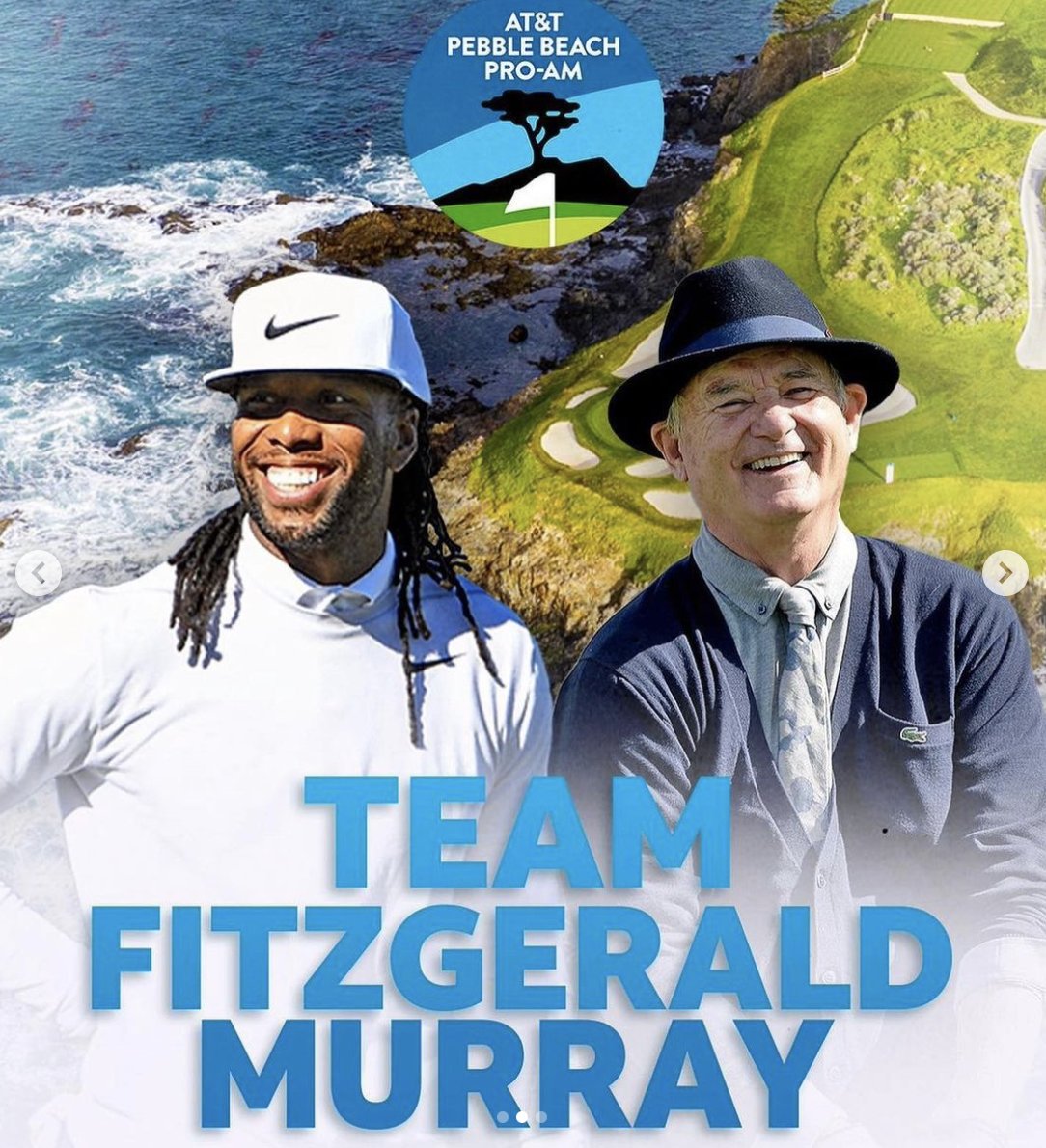 It’s not the @ATTProAm we were expecting, but it’s the one we got—and we’re going to make the most of it. #BillMurray and @LarryFitzgerald will tee it up educational inequities in a charity challenge. @GolfChannel will broadcast the five-hole event from 3pm-5pm PST—check it!