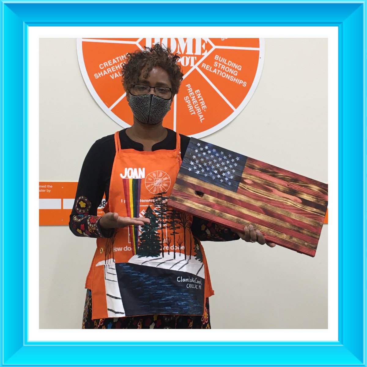 It was an honor to meet and walk with our new District HR Joan Carlton! Joan was presented with a Cadillac Themed HD apron and a wooden American flag as a welcome to our Family! We look forward to working with you.