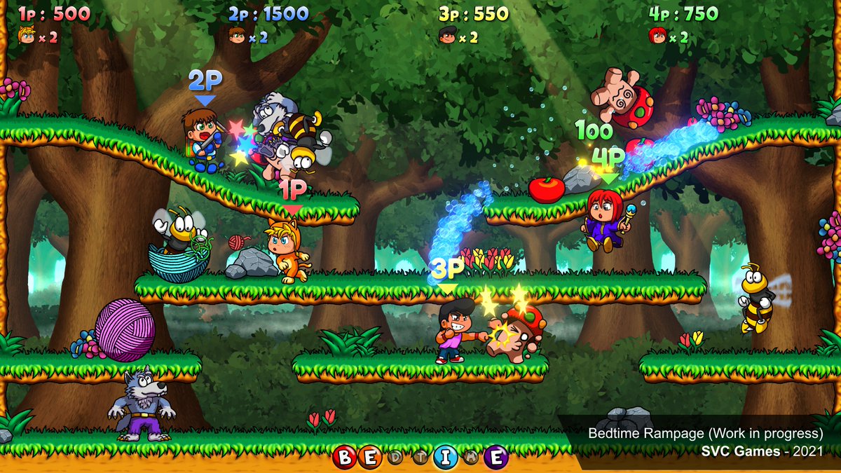 svcgames's tweet photo. ¡Anunciamos nuevo juego!

Si os gustan clásicos como Snow Bros o Tumblepop no podéis perderos @BedtimeRampage.

Poco a poco iremos revelando más información, curiosidades del desarrollo, trucos y consejos para cada personaje...

¡Estad atentos!

#indiedev #IndieGameDev https://t.co/XEjK0Z1RoL