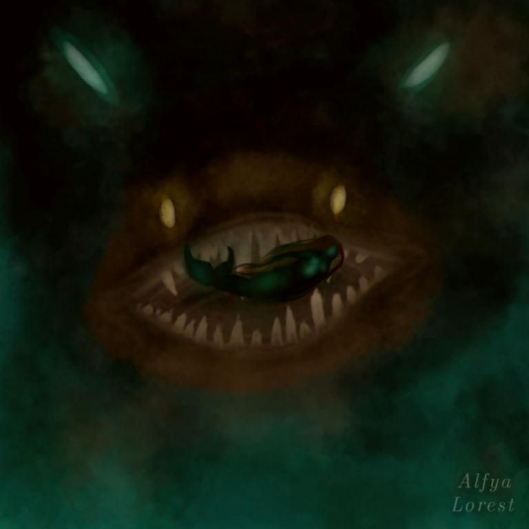AlfyaLorest's tweet photo. Depths of the sea

#dark #darkness #horror #mystic #artwork #artworkdigital #art #monster #ocean #predator #sea #sharp #siren #teeth #under #vore #size_difference #sharp_teeth #abstract https://t.co/PQiMINkUdm