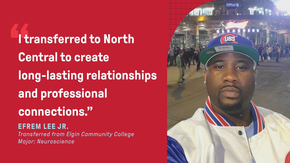 northcentralcol's tweet photo. Whether students #transfer from a two-year school or another four-year college or university, they are welcomed to North Central by a supportive community interested in their success. Read why each student below chose to become a North Central Cardinal! https://t.co/oMoJauM6m4 https://t.co/tzctB4gvEB