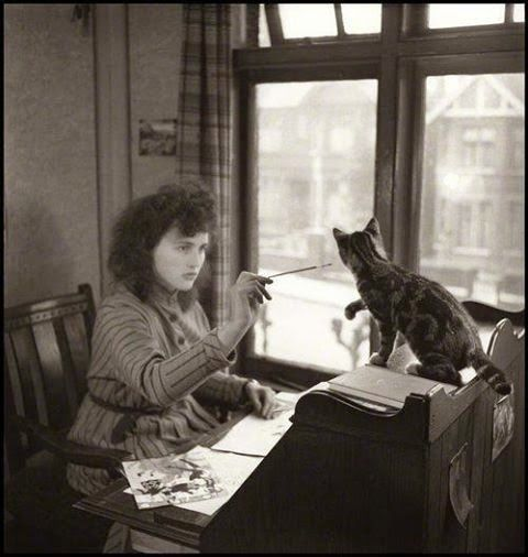 Virginia Wolf and her kitten