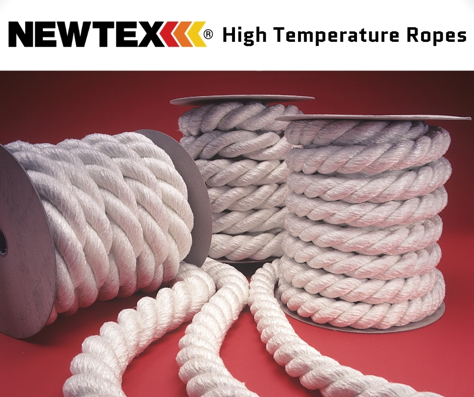 NewtexInc's tweet photo. Try Newtex High Temp Fiberglass Ropes in both braided or twisted. ZetexPlus® Vermiculite coating can be added to improve temperature and abrasion resistance.
Commonly used in: High temperature gaskets, oven door seals, metal casting seals &amp; expansion joint packing. https://t.co/zgibCUb04p