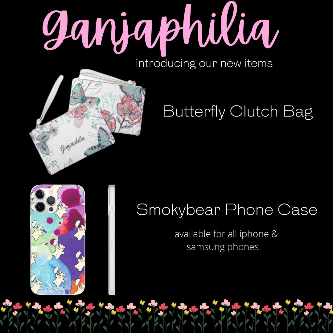 ganjaphiliallc's tweet image. 🔥NOW AVAILABLE🔥
Our new Butterfly Clutch Bag &amp;amp; Smokybear Phone Case!!!

LINK IN BIO

#weedlovers #weedlife #cannabiscommunity #stonerfam #stonerchicks #supportsmallbusinesses #etsy #m4mj