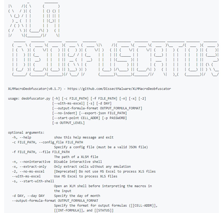 ptracesecurity's tweet image. Extract and Deobfuscate XLM macros (a.k.a Excel 4.0 Macros) github.com/DissectMalware… #Deobfuscation #MacroAnalysis #ExcelMacro #Malware #Infosec