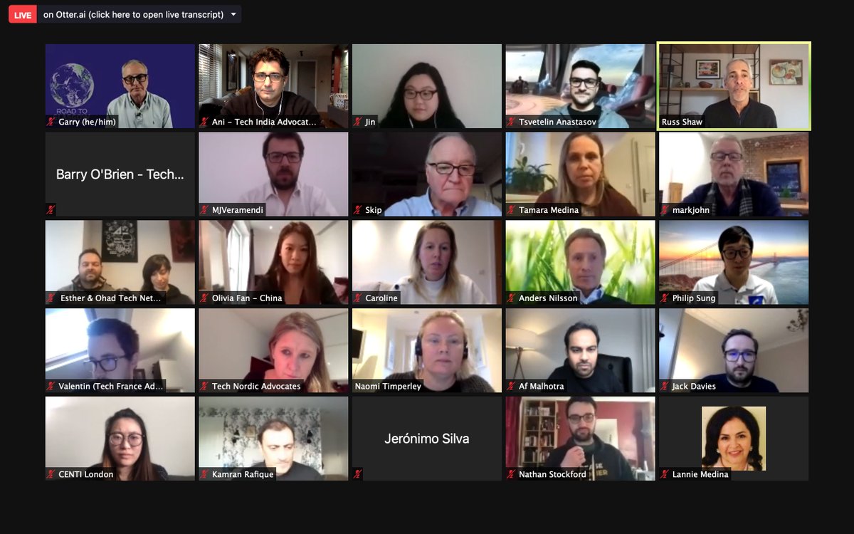 Always exciting to join the <a href="/GlobalTechAdv/">Global Tech Advocates</a> leaders meet! 

Inspiring #tech #leaders and #Influencers across the globe making a difference! Looking forward to taking off 🛫with Tech India Advocates in 2021 and also supporting #NetZero campaign <a href="/COP26/">COP26</a> + other exciting initiatives!