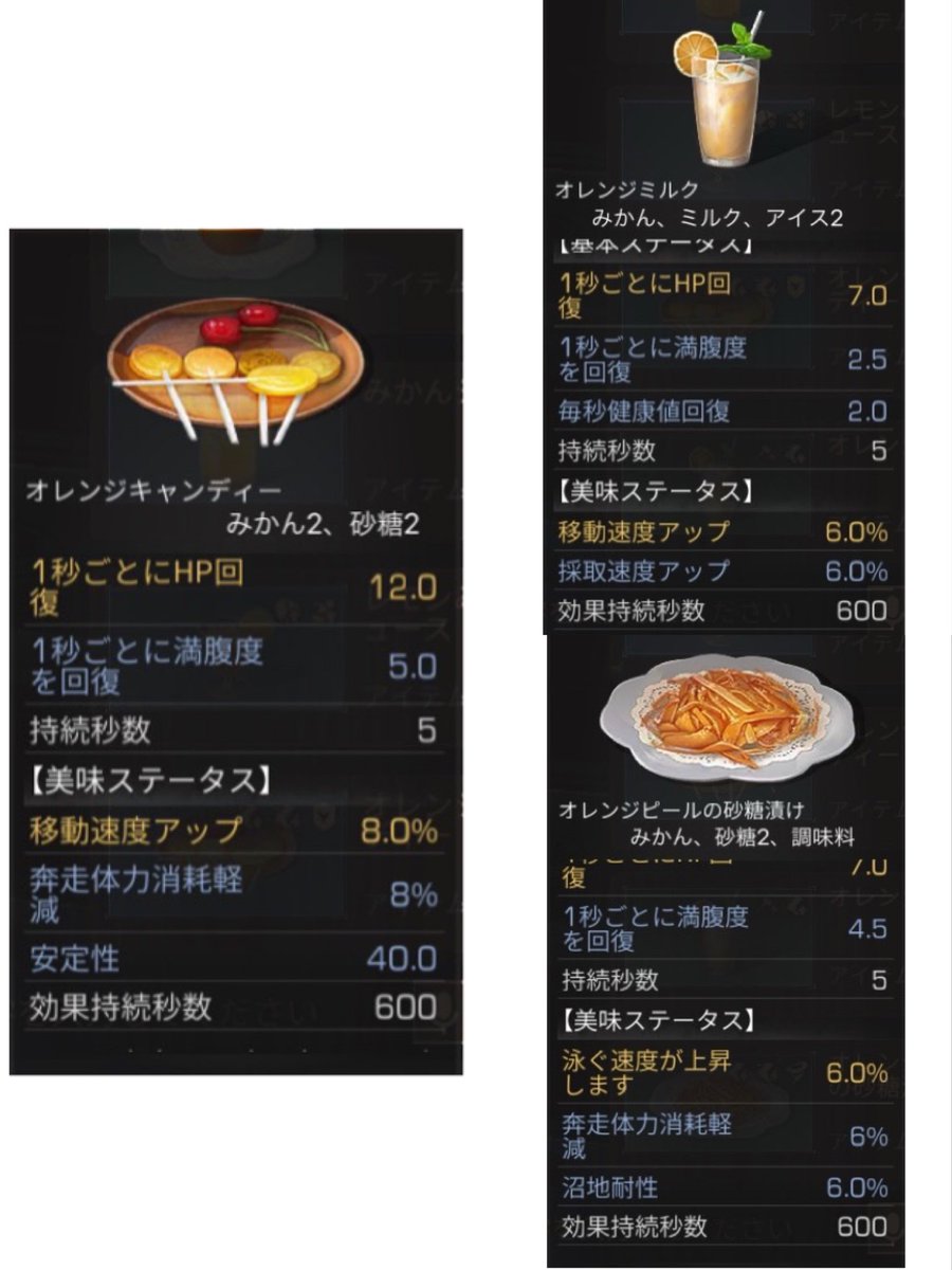 れんれん 要塞新レシピみかん プレートはりんごで紹介したのと同じです ジュースとキャンディーはマスターすれば使えそうで蒸し卵はマスターして閃けばかなり強い 美味3なのが痛い 良ければ作って見てください W ライフアフター ライフ れんれん 要塞新レシピみかん プレートはりんごで紹介したのと同じです ジュースとキャンディーはマスターすれば使えそうで蒸し卵はマスターして閃けばかなり強い 美味3なのが痛い 良ければ作って見てください W ライフアフター ライフ