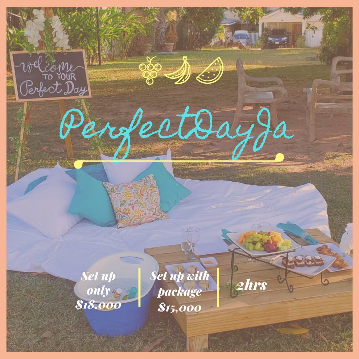 PerfectDayJa_'s tweet photo. Our Picnic set up costs 🧺✨
#picnicja #perfectmemories #perfectday https://t.co/wsCqbqzXlI
