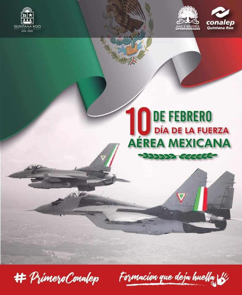 Felicitamos a las mujeres y hombres que integran esta Fuerza Armada, quienes defienden la soberanía y velan por la seguridad de nuestro país.🇲🇽
#FuerzaAéreaMexicana 

¡Gracias por su servicio y entrega!