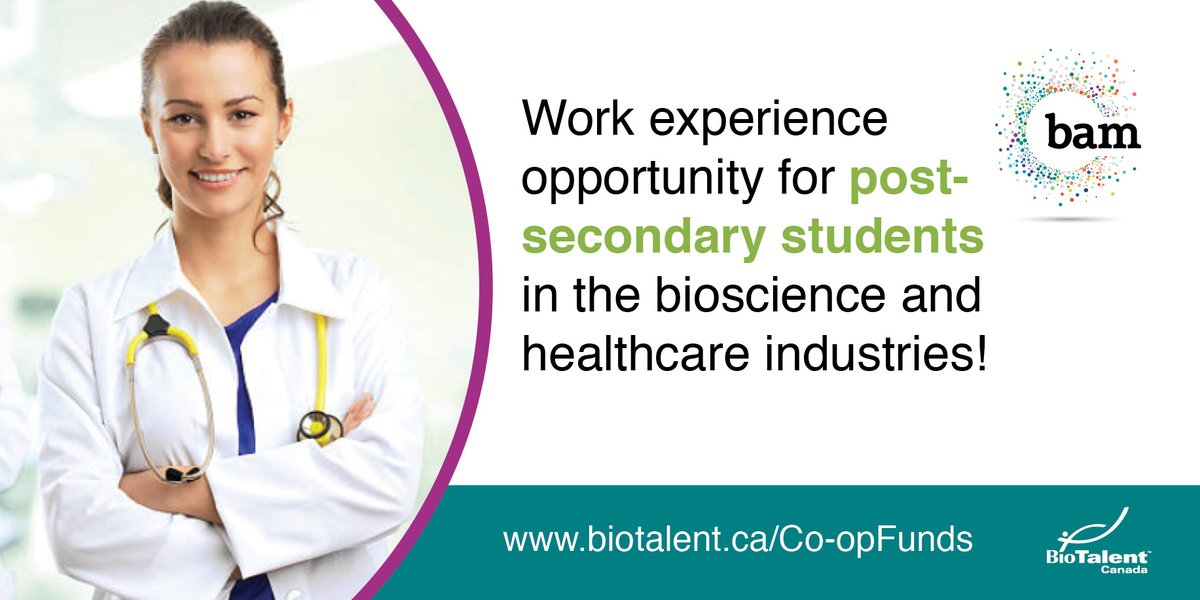 BioscienceMB's tweet photo. Are you a post-secondary student looking for work experience in the healthcare & bioscience industries? The Student Work Placement Program provides funding for businesses to hire you! @BioTalentCanada More info: https://t.co/3lqLLrDaXR
#bioscienceMB #healthcare #BAM https://t.co/lllPymJWTU