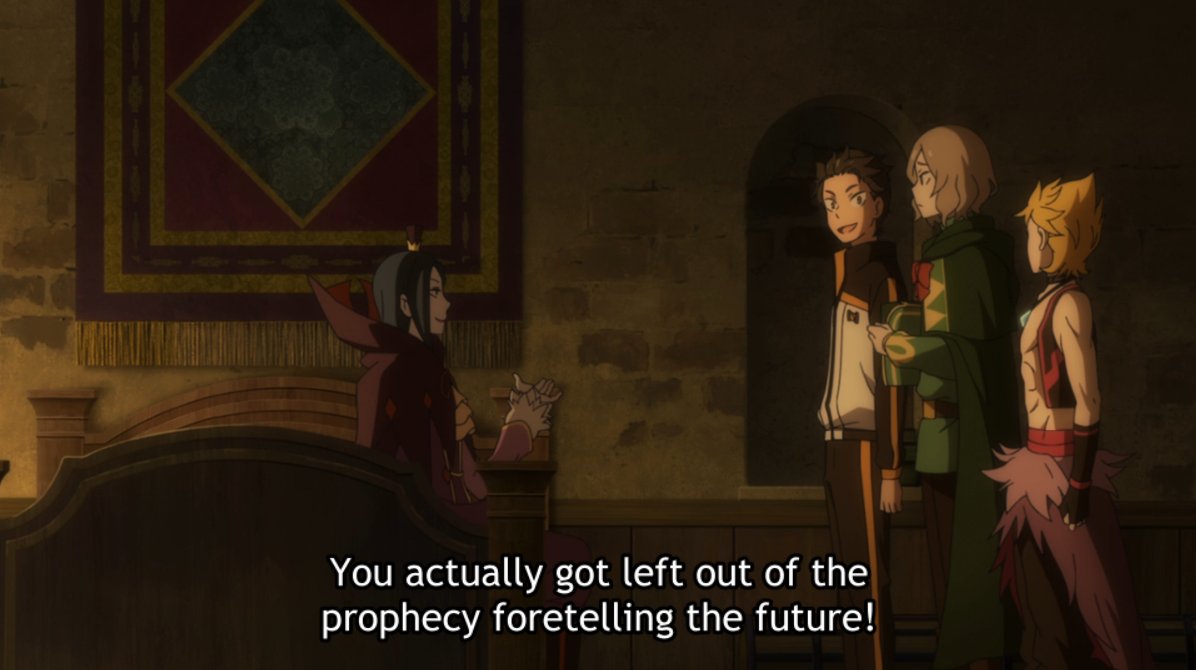 We learn in this interaction that Otto is completely left out of Roswaal's Gospel — and we know he was the catalyst in annihilating Roswaal's perfect setup for Subaru, pushing him out of despair.Now who else did that? Rem.