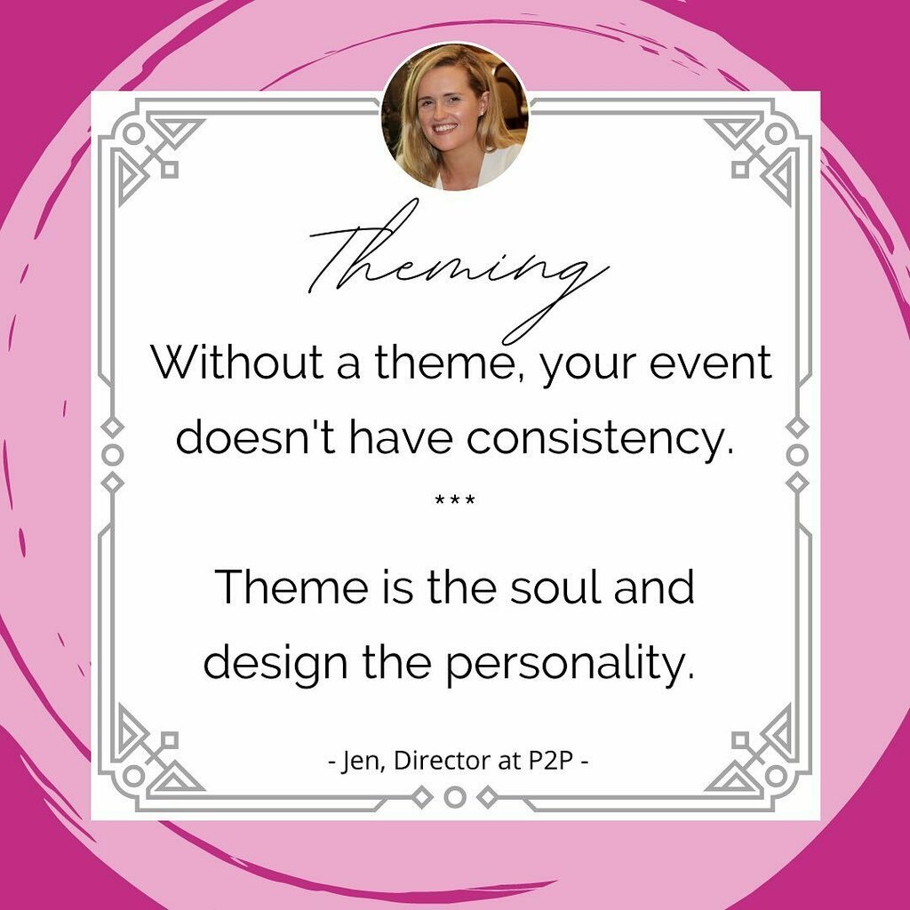 THEME 🤩
When planning an event, I love to work to a theme. Whether that is something specific like Great Gatsby, a design style like Art Deco, or simply  a colour scheme ⚫️⚪️🟡

By starting with a theme this ignites the inspiration for all parts of th… instagr.am/p/CLHlhmwh6vW/