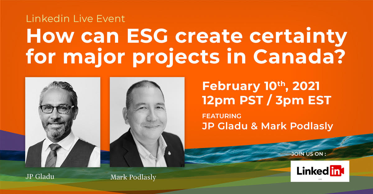 First Nations Major Projects Coalition is hosting How can ESG create certainty for major projects in Canada?. Would you like to attend? linkedin.com/events/howcane…