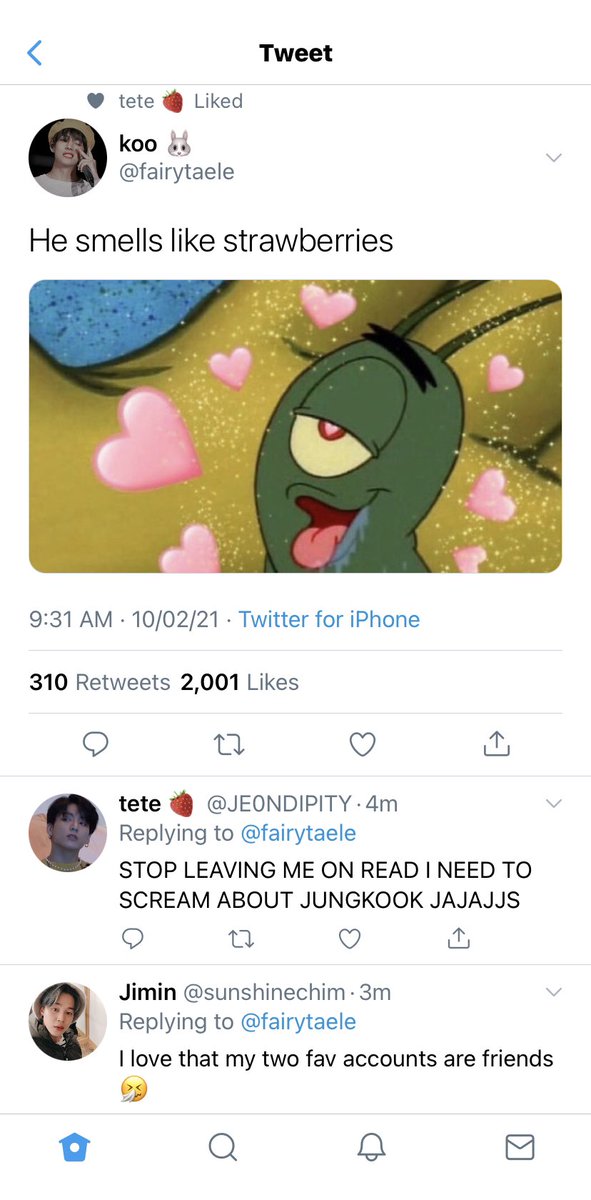  #taekook au where Jungkook and Taehyung have fan accounts for each other, but no one knows it’s them.