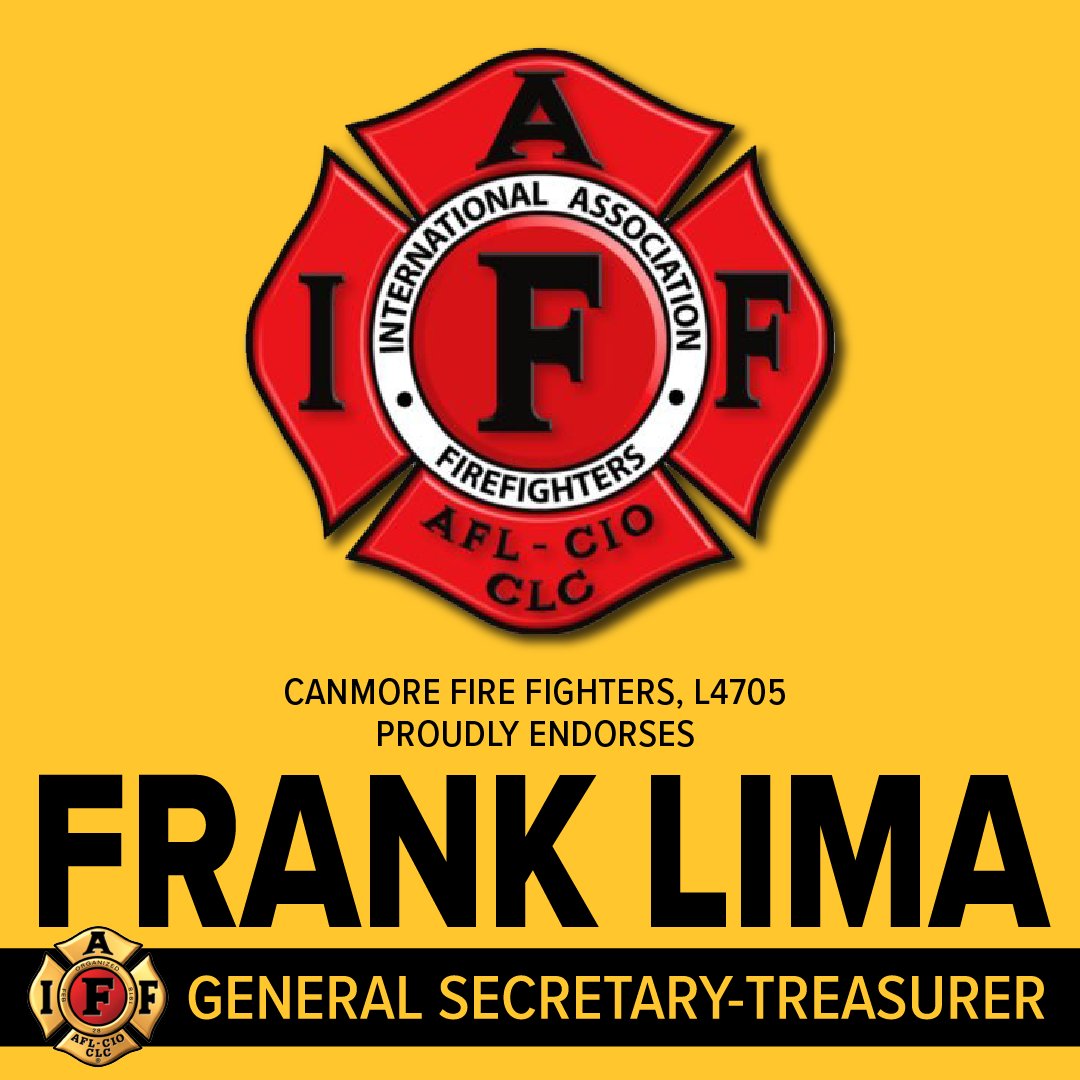 Thank you #IAFF Local 4705, Canmore Fire Fighters for joining the Unite, Fight, &amp; Organize campaign. I'm humbled by your support &amp; will work every day for our members in Alberta, across the US &amp; Canada as #IAFFGST. #limaforgst #unitefightorganize #overtime 🥊