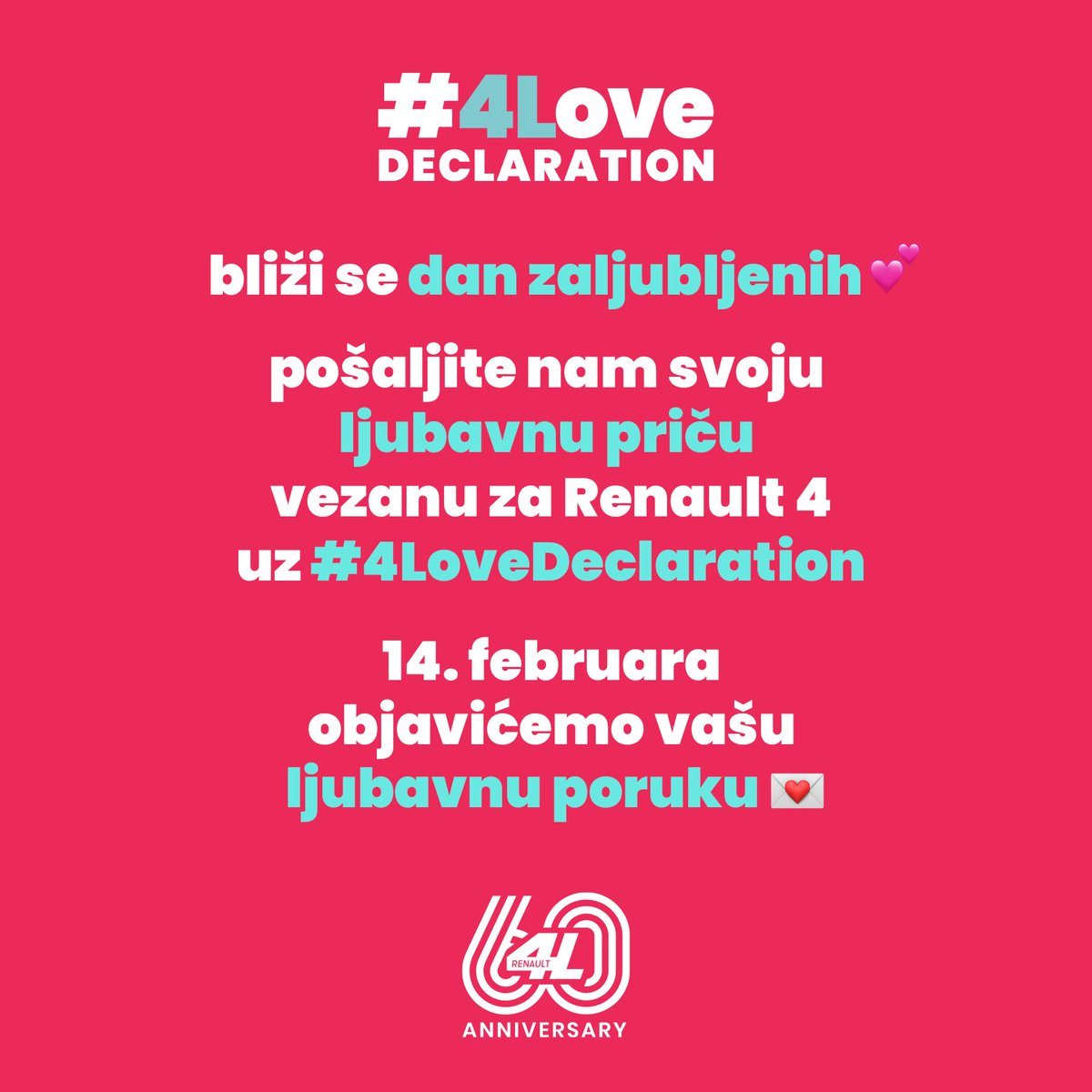 Renault_RS's tweet photo. Sigurni smo da je uz pomoć našeg legendarnog #Renault4 modela napisano mnogo lepih priča. 💛
Podelite svoju omiljenu avanturu sa nama u komentarima, dodajte #4LoveDeclaration i rado ćemo podeliti vašu priču sa drugima na #DanZaljubljenih. Pokažimo ljubav za našu legendu! 🥰 https://t.co/Ha0xMpckpM