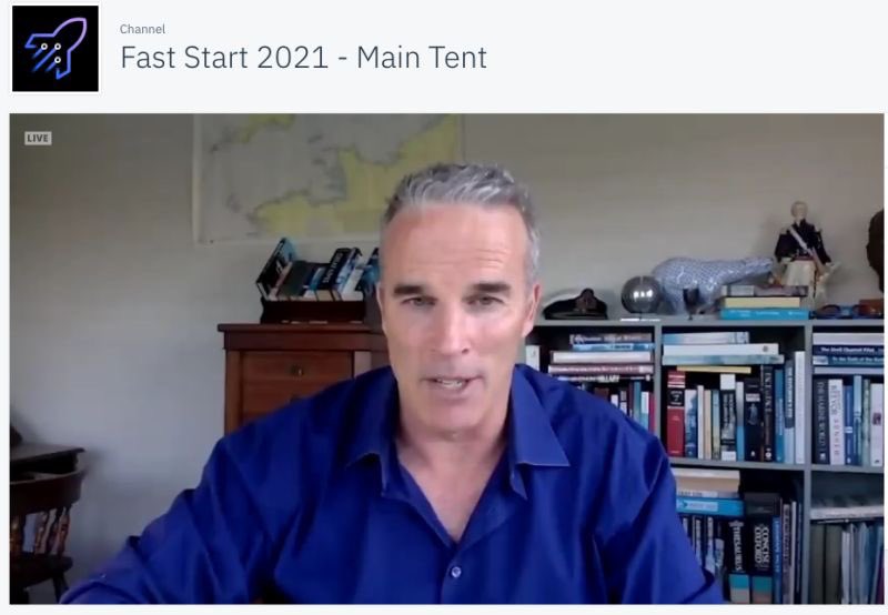 LewisPugh's tweet photo. Honoured to speak to 10,000 @IBM sales staff today about resilience. What I’ve learnt from environmental campaigning is that sometimes you need to fight a battle many times to win it. #FastStart2021 https://t.co/hkZOVZAg45