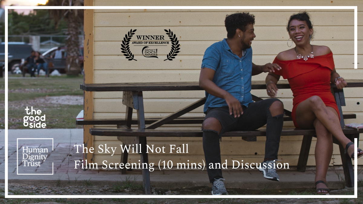 HumanDignityT's tweet photo. We need to talk about decolonising the law. Join us &amp; The Good Side for an online screening &amp; Q &amp; A of The Sky Will Not Fall, our 10-minute award-winning film. W/ Waruguru Gaitho - Kenyan lawyer, Anjali Gopal @Naz_Foundation &amp; @SimplisKim frm Belize. Join https://t.co/FPbPQ7wLeb https://t.co/PPwpkSBsZn